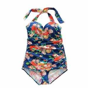 Lovely Ebuddy Floral One-piece Swimsuit L